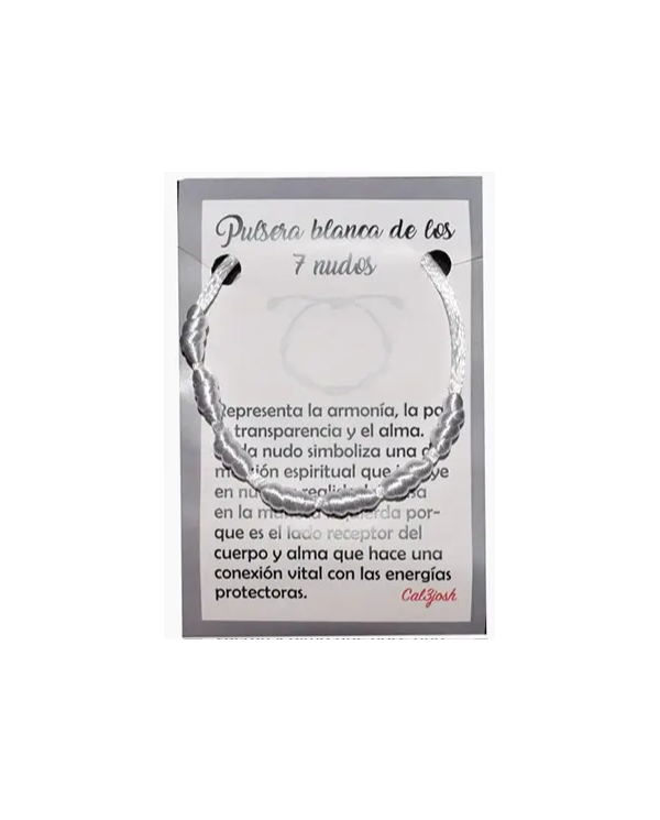Pulseira dos 7 Nós - BRANCA 1unid