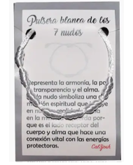 Pulseira dos 7 Nós - BRANCA 1unid