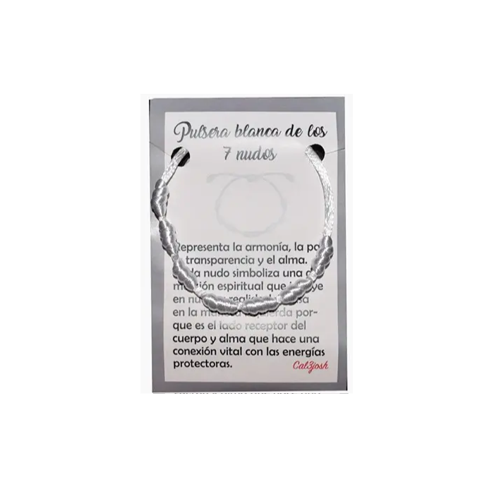 Pulseira dos 7 Nós - BRANCA 1unid