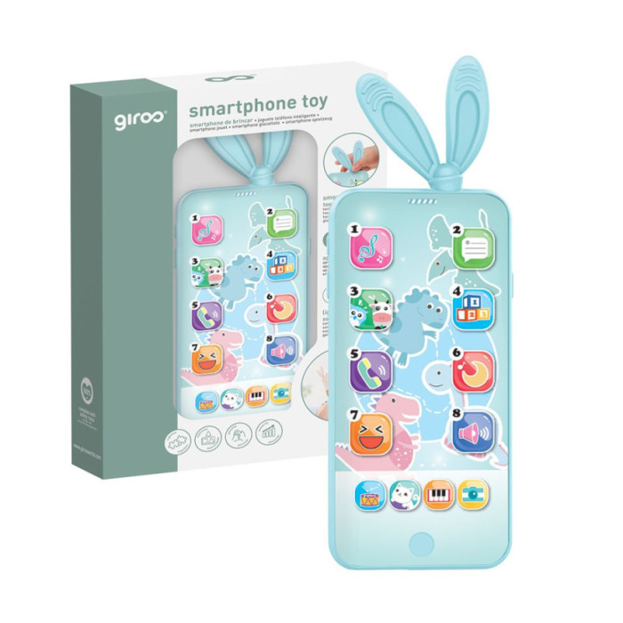 GIROS BABY TELEMÓVEL INFANTIL LUZ E SONS AZUL