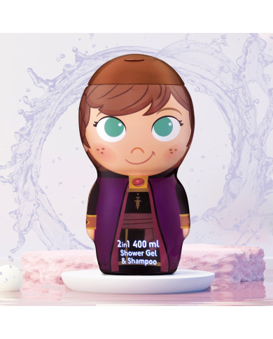ANNA 2 EM 1 GEL DE BANHO + SHAMPOO 400ML (FROZEN)