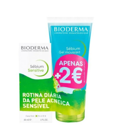 BIODERMA SÉBIUM CREMA SENSIBLE 30ML + GEL ESPUMOSO 200ML