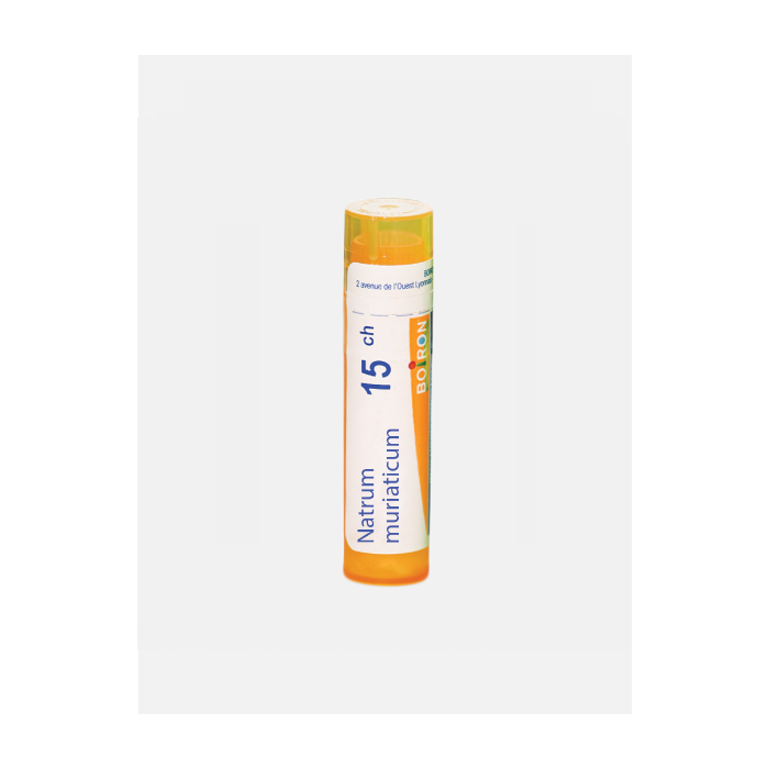 NATRUM MURIATICUM 15CH – 80 GRÂNULOS – BOIRON