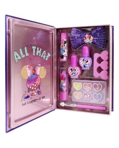 MINNIE LIVRO METÁLICO COM MAQUILHAGEM