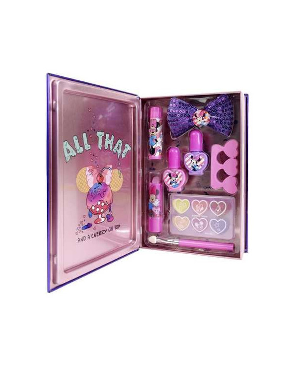 MINNIE LIVRO METÁLICO COM MAQUILHAGEM