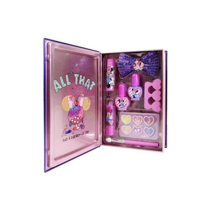 LIBRO DE MAQUILLAJE METÁLICO DE MINNIE MOUSE