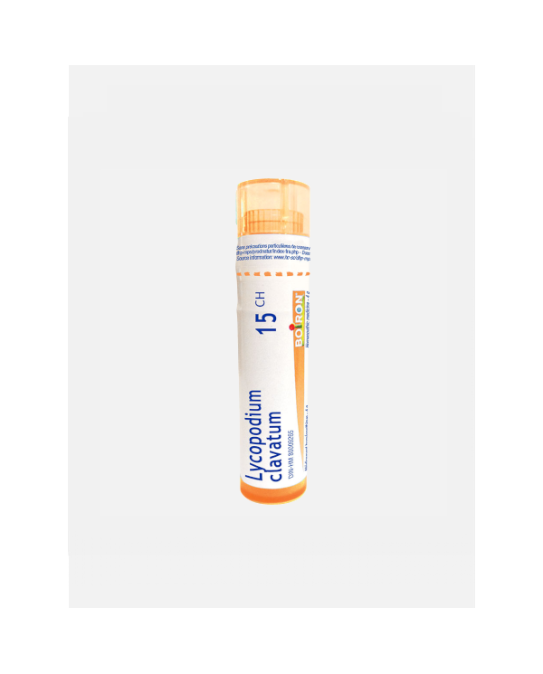 LYCOPODIUM CLAVAT 15CH – 80 GRÂNULOS – BOIRON