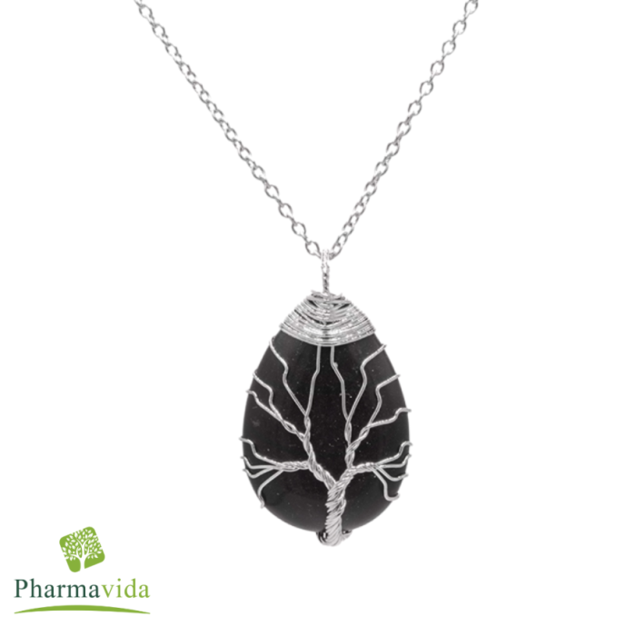COLAR COM PENDENTE ÁRVORE DA VIDA - Ónix