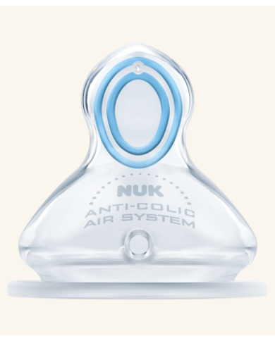 NUK TETINA FIRST CHOICE ANTI-CÓLICAS TAMANHO Y FLOW CONTROL  6-18M - 2UN.