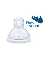 NUK TETINA FIRST CHOICE ANTI-CÓLICAS TAMANHO Y FLOW CONTROL  6-18M - 2UN.