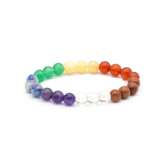 Pulseira da Sorte dos 7 Chakras - 8mm 1unid
