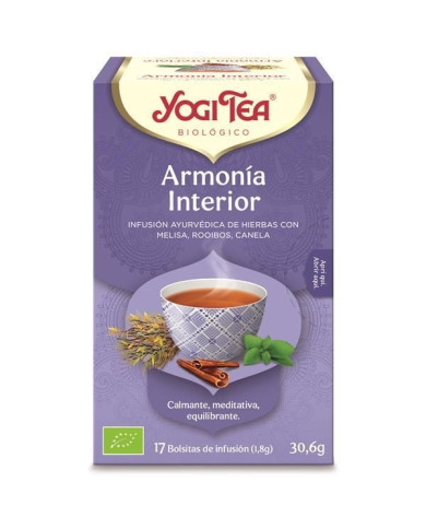 YOGI TEA INFUSÃO HARMONIA INTERIOR 17 SAQUETAS