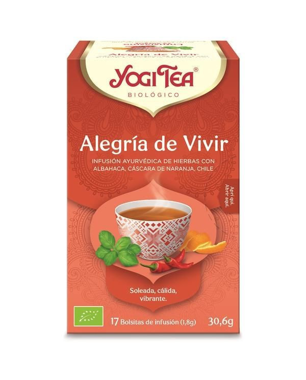 YOGI TEA INFUSÃO ALEGRIA DE VIVER 17 SAQUETAS