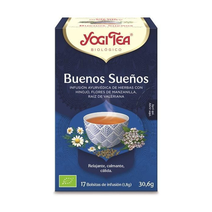 YOGI TEA INFUSÃO  BOAS NOITES 17 SAQUETAS