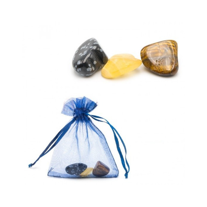 BOLSA DA SORTE NO TRABALHO COM 3 CRISTAIS