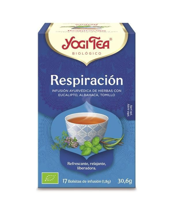 YOGI TEA INFUSÃO BIO RESPIRAÇÃO 17 SAQUETAS