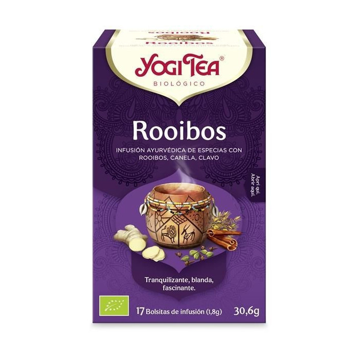 YOGI TEA INFUSÃO BIO ROOIBOS 17 SAQUETAS