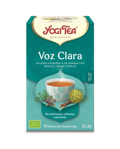 YOGI TEA INFUSIÓN BIO VOZ CLARA 17 SOBRES