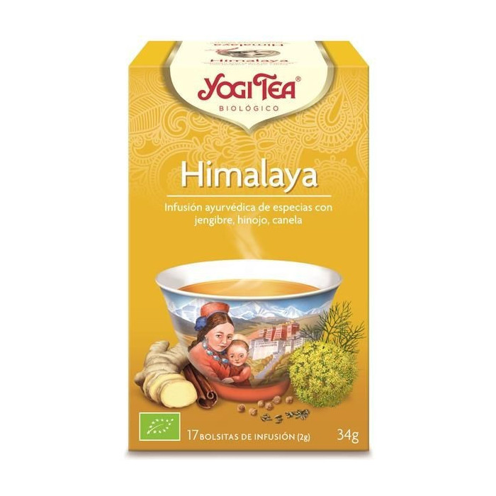YOGI TEA INFUSÃO BIO HIMALAYA 17 SAQUETAS