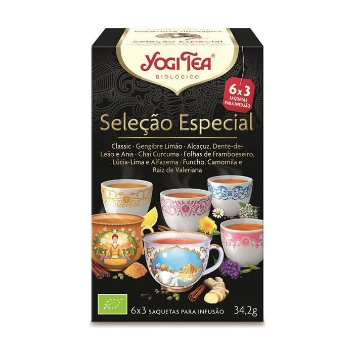 YOGI TEA SELEÇÃO DE INFUSÕES AYURVÉDICAS BIO 17 SAQUETAS