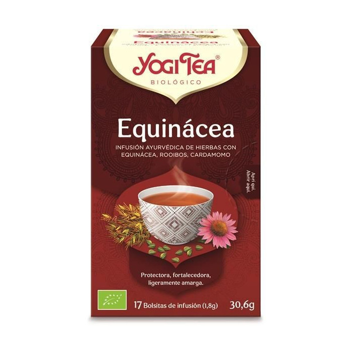 YOGI TEA INFUSÃO BIO EQUINÁCEA 17 SAQUETAS