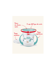 NUK Mini Magic Cup Night Azul, 160 ml, brilha no escuro