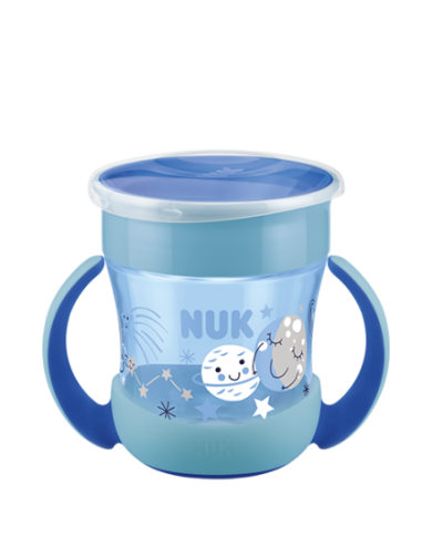 NUK Mini Magic Cup Night Azul, 160 ml, brilha no escuro