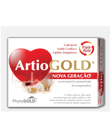 ArtioGOLD COLESTEROL NOVA GERAÇÃO 30 COMPRIMIDOS PHYTOGOLD