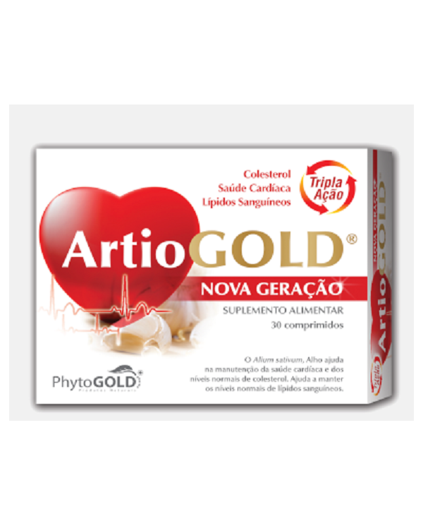 ArtioGOLD COLESTEROL NOVA GERAÇÃO 30 COMPRIMIDOS PHYTOGOLD