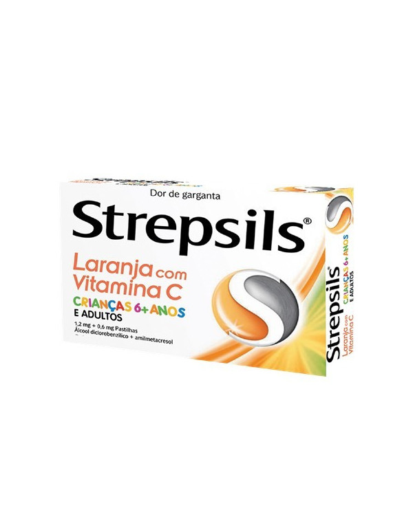 STREPSILS LARANJA COM VITAMINA C 24 PASTILHAS