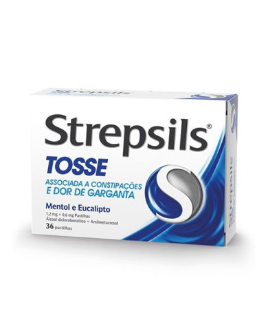 STREPSILS TOS MENTOL E EUCALIPTO 36 PASTILLAS