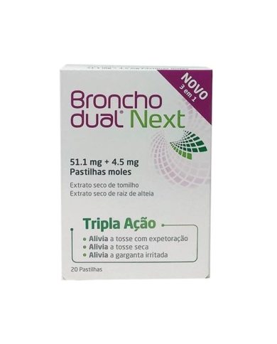 BRONCHODUAL NEXT 20 PASTILHAS