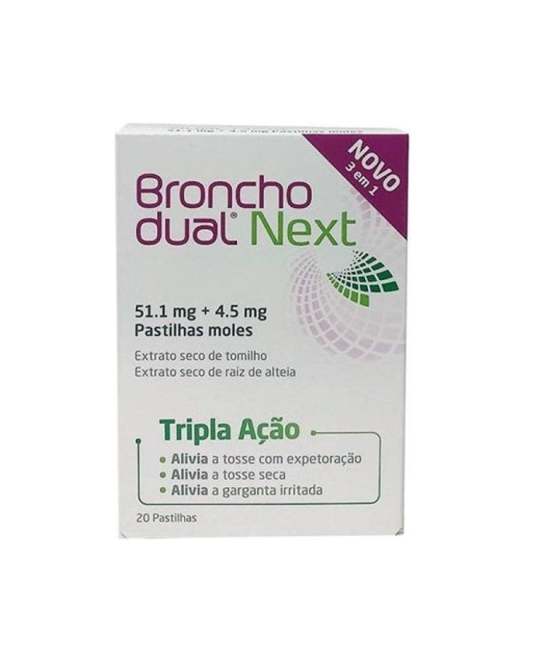 BRONCHODUAL NEXT 20 PASTILHAS