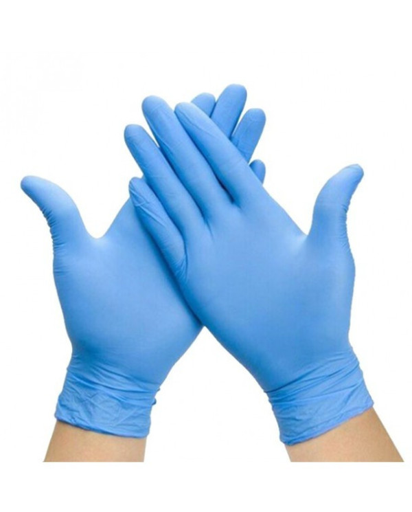GUANTES DE NITRILO AZUL TALLA M SELECARE 100 UNIDADES