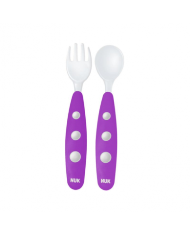 NUK CONJUNTO DE TALHERES  +8M ROXO