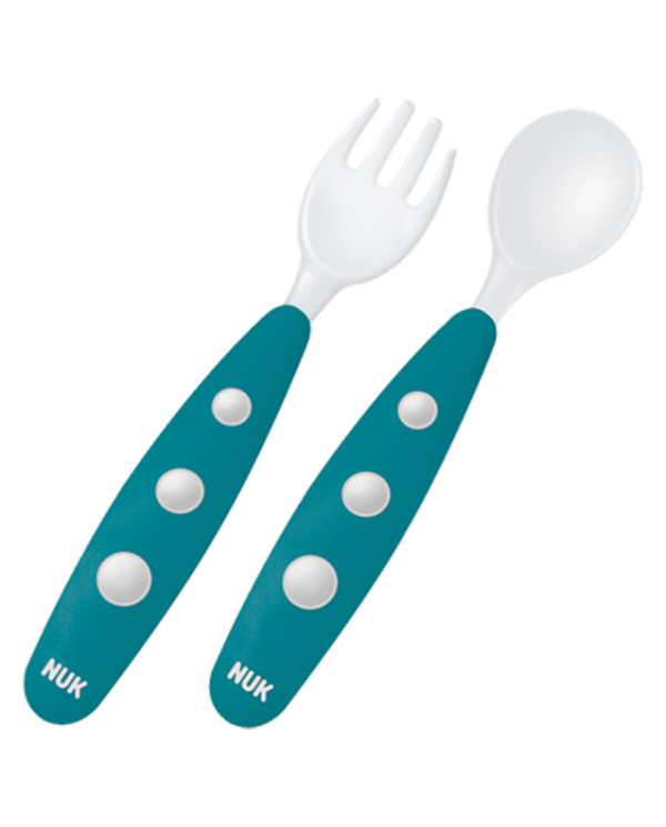 NUK CONJUNTO DE TALHERES  +8M AZUL