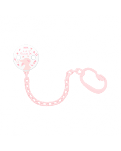 NUK BABY ROSE & BLUE CORRENTE PARA CHUPETA ROSA 1UNID