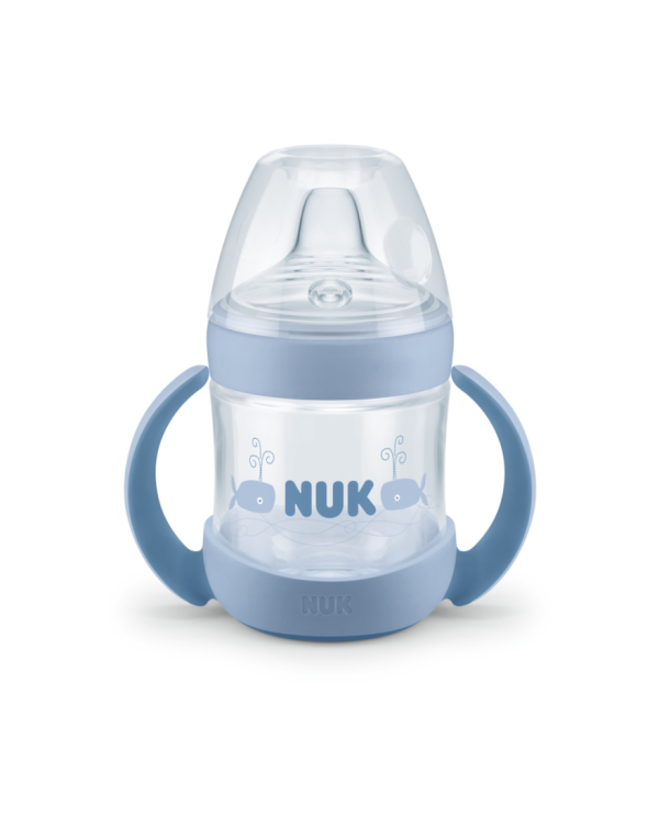NUK NATURE SENSE BIBERÃO APRENDIZAGEM AZUL 6-18M 150ML