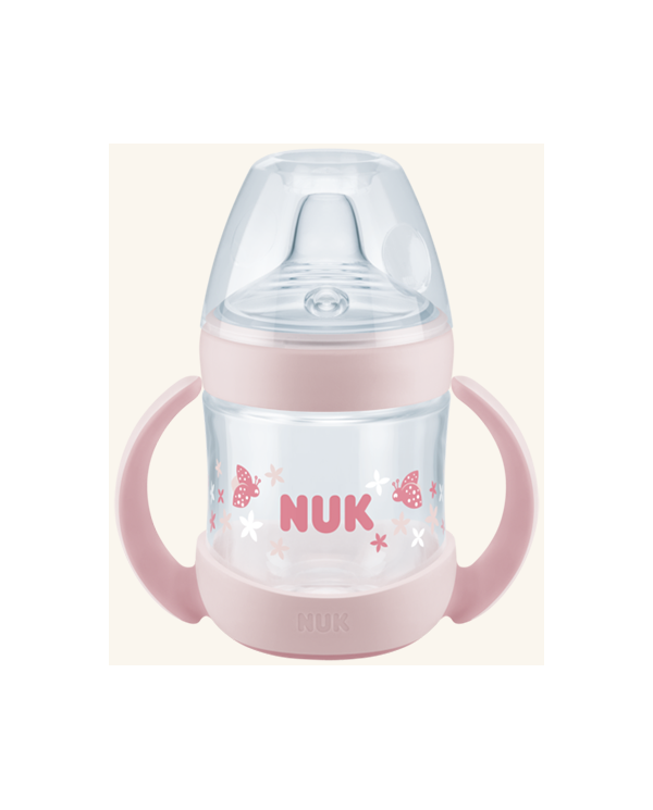 NUK BIBERÓN NATURE SENSE APRENDIZAJE ROSA 6-18M 150ML