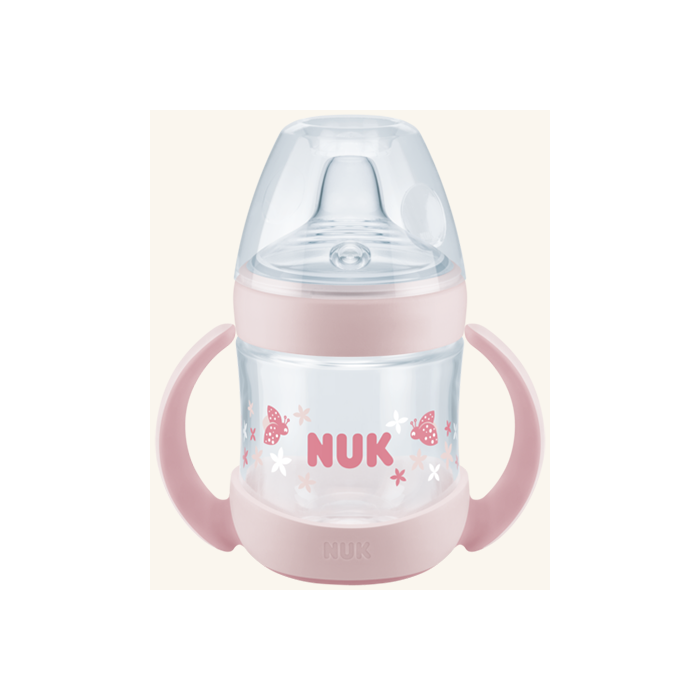 NUK NATURE SENSE BIBERÃO APRENDIZAGEM ROSA 6-18M 150ML