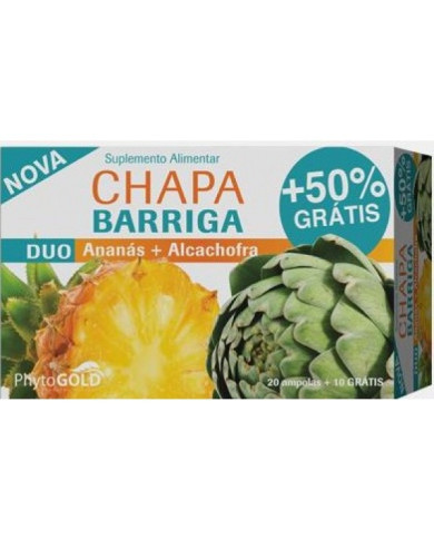 CHAPA BARRIGA DUO 20AMPOLAS +10 GRÁTIS PHYTOGOLD
