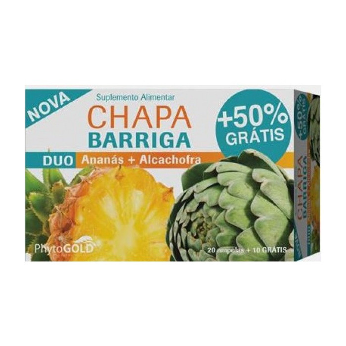 CHAPA BARRIGA DUO 20AMPOLAS +10 GRÁTIS PHYTOGOLD