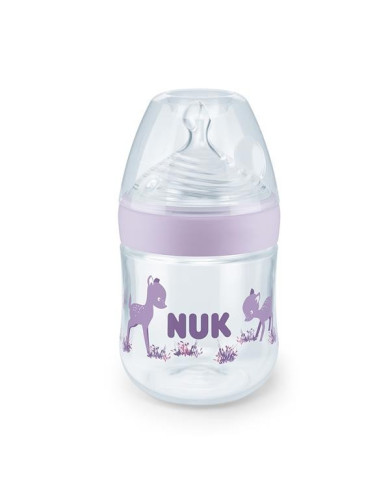 NUK NATURE SENSE BIBERÃO TETINA SILICONE ROSA  150ml