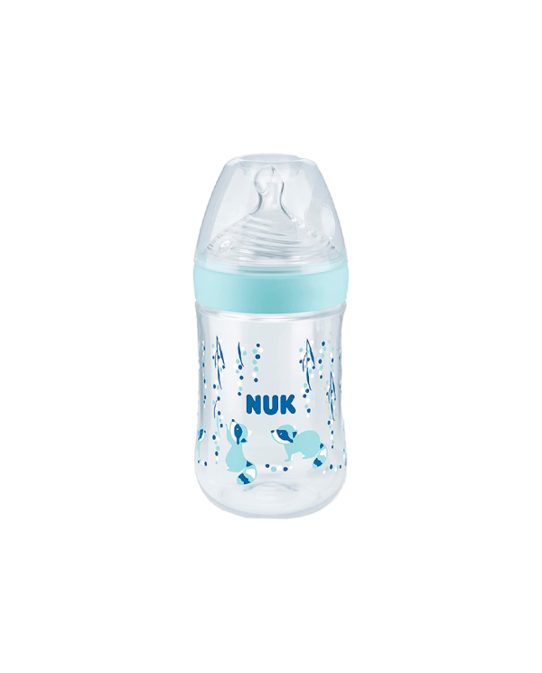 NUK NATURE SENSE BIBERÓN SILICONA AZUL 150ml