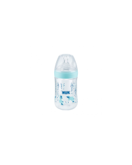 NUK NATURE SENSE BIBERÃO TETINA SILICONE AZUL  150ml