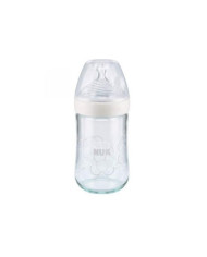 NUK NATURE SENSE BIBERÓN CRISTAL TETE SILICONA M BLANCO 150ml