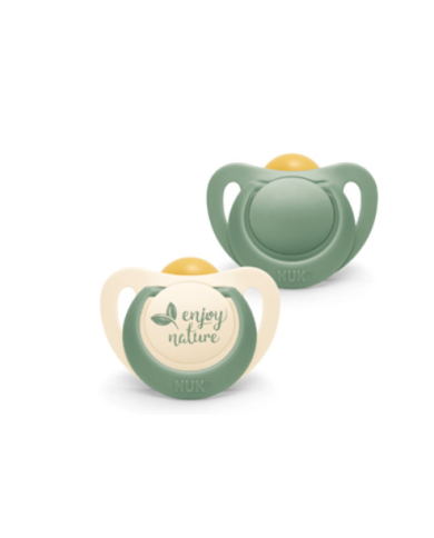 Nuk for nature Chupeta de Latex Verde 6-18M 2unidades