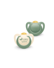 NUK FOR NATURAL CHUPETE LÁTEX VERDE 6-18M 2 UNIDADES