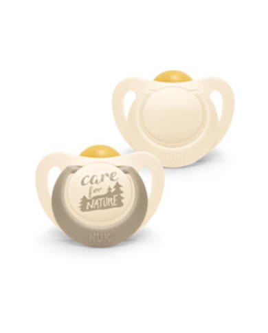 Nuk for nature Chupeta de Latex Bege 6-18M 2unidades