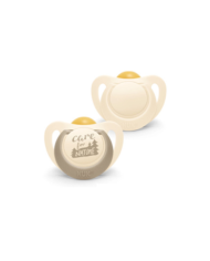 Nuk for nature Chupeta de Latex Bege 6-18M 2unidades